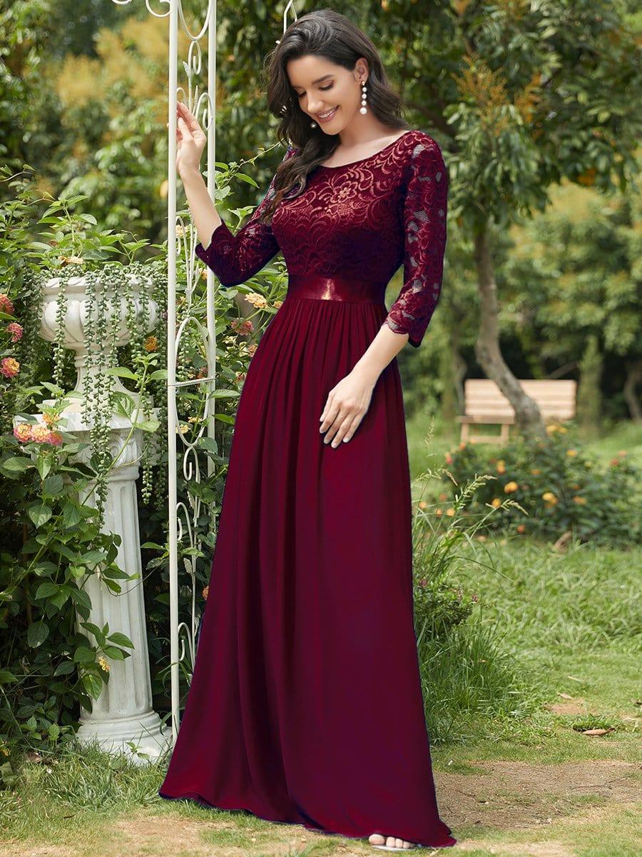 Burgundy Concert Dresses #style_EP07412BD