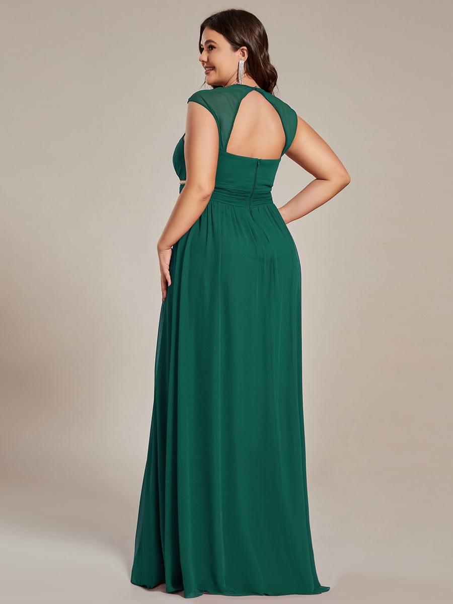 Sleeveless Grecian Style Formal Evening Dresses for Women #color_Dark Green
