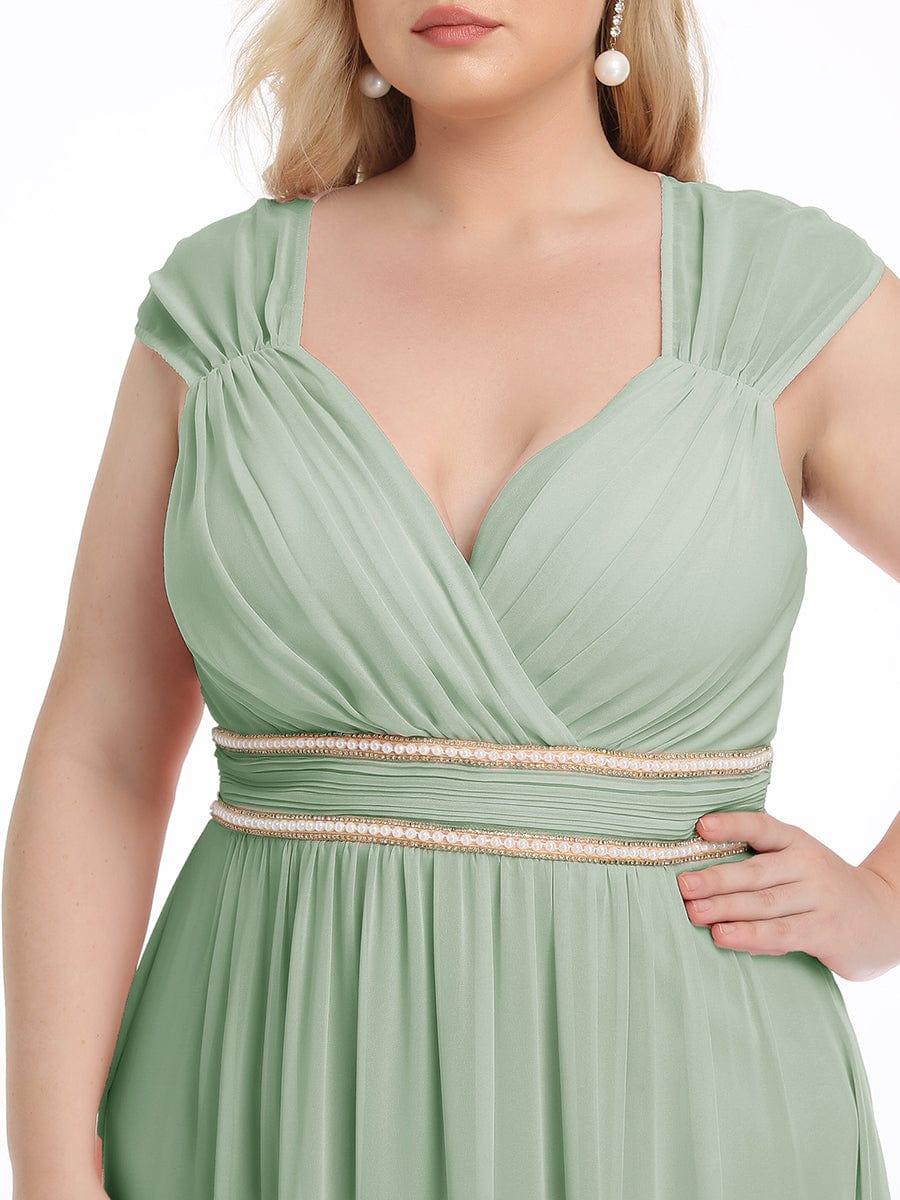 Sleeveless Grecian Style Formal Evening Dresses for Women #color_Mint Green