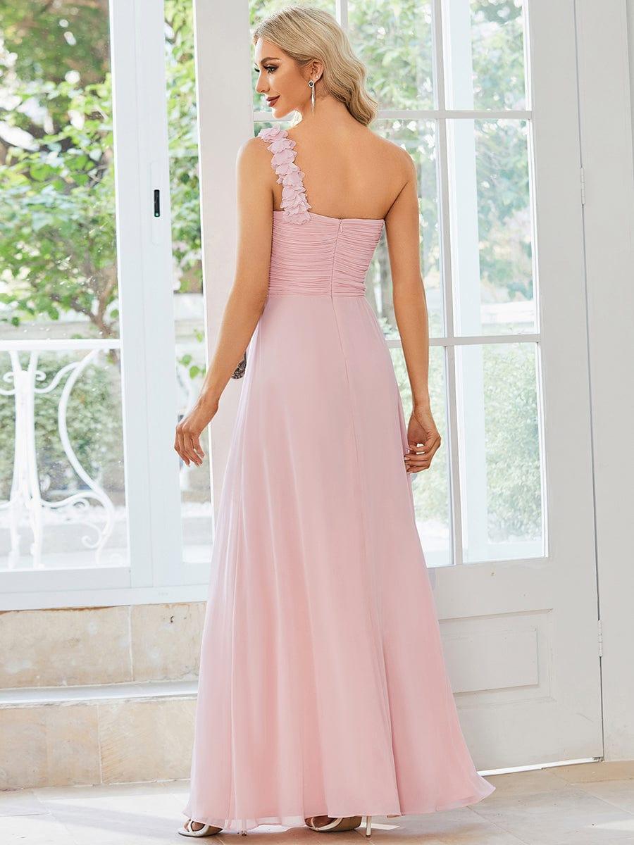 Pink Chiffon Bridesmaid Dresses #style_ES09769PK