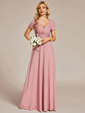 Custom Size Simple Pleated Empire Waist A-Line Bridesmaid Dress