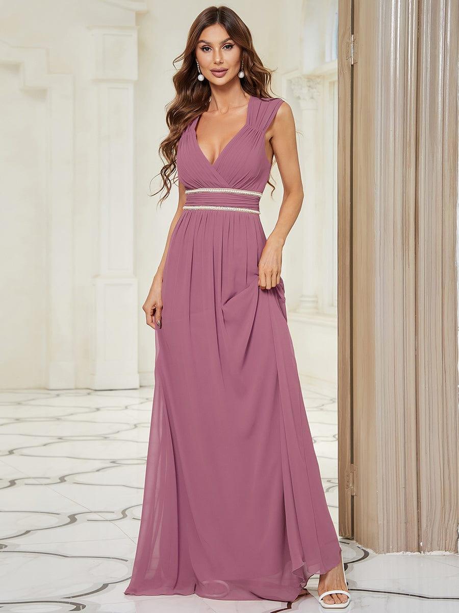 Sleeveless Grecian Style Formal Evening Dresses for Women #color_Purple Orchid