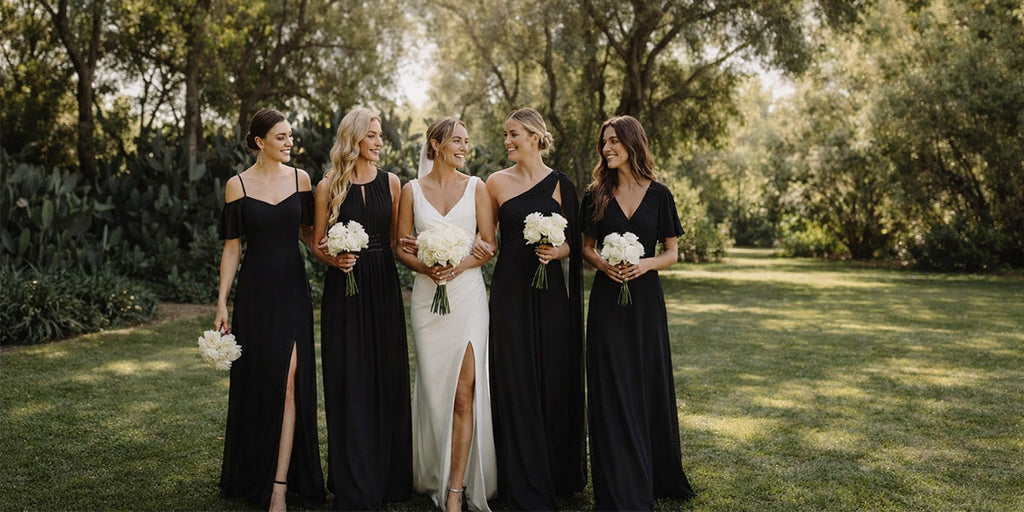 Black Bridesmaid Dresses: Why They’re Timeless for UK Weddings - Ever ...