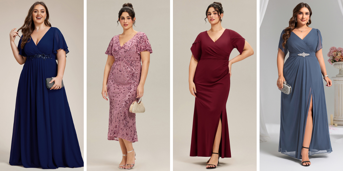 Black Tie Dresses for Curvy Figures
