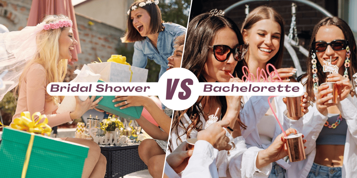 differences between bridal showers and bachelorette parties