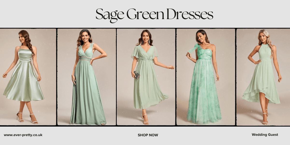 sage green dresses for weddings