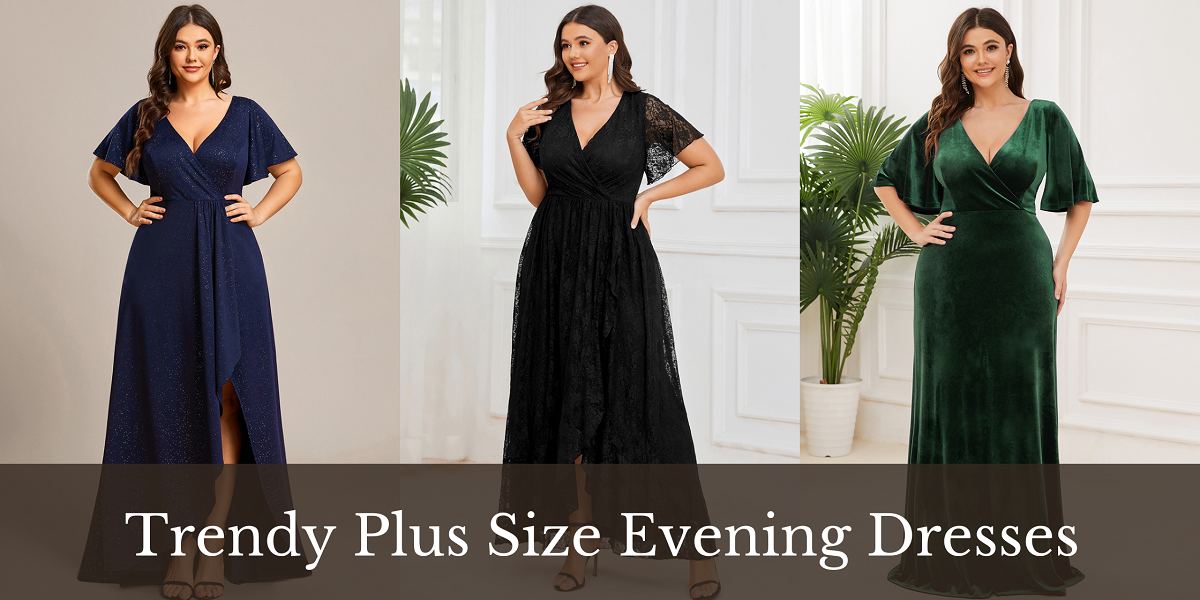 10 Trendy Plus Size Evening Dresses under £100