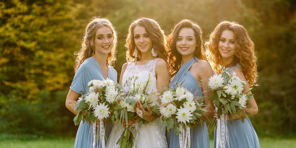 What Color Suits Go With Dusty Blue Bridesmaid Dresses? - Ever-Pretty UK