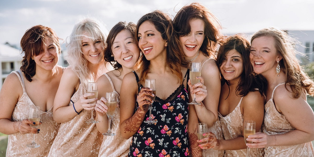Our Favorite Gold & Rose Gold Bridesmaid Dresses for a Glam Wedding