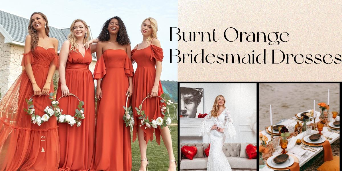 burnt orange bridesmaid 
