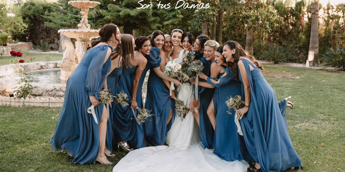 Why Dusty Blue is This Season’s Must-Have Bridesmaid Dress Colour