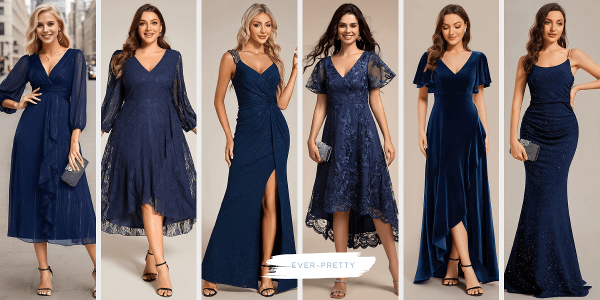 Beautiful Navy Blue Occasion Dresses