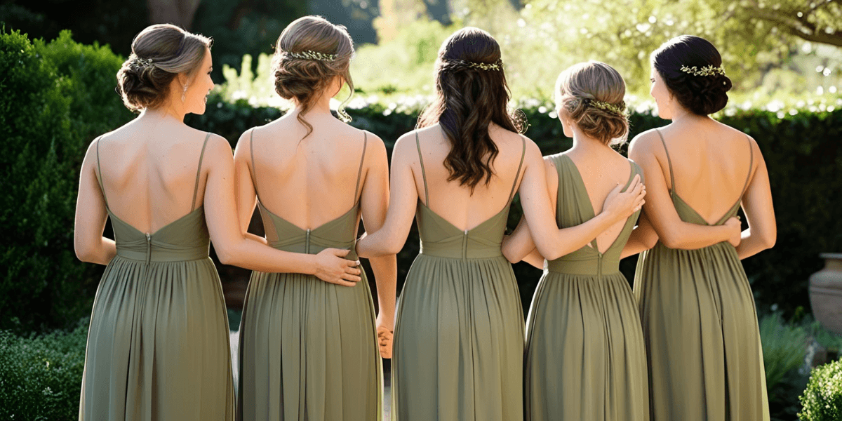 olive green bridesmaid dresses