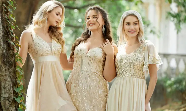 Elegant Lace and Chiffon Bridesmaid Dress | Spaghetti Straps | Open Back |  Multiway Dress - Ever-Pretty UK
