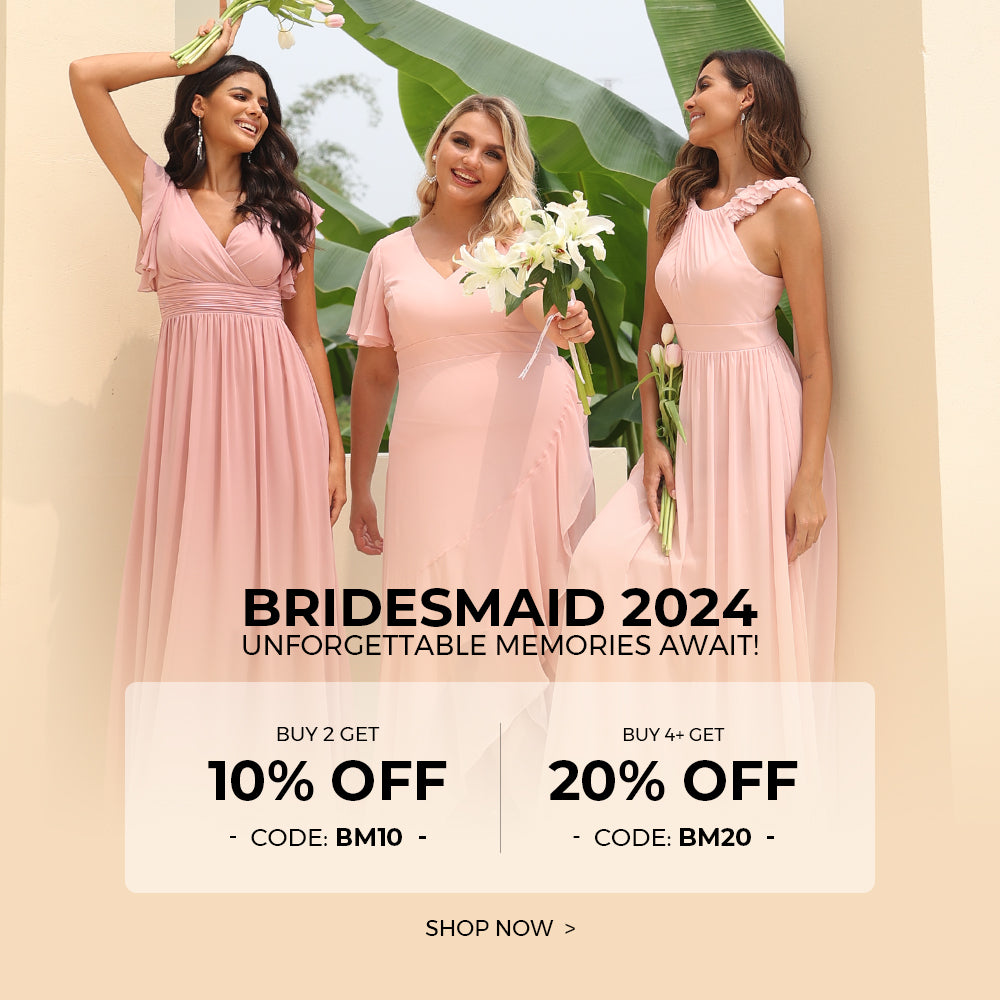Discover Coordinated Bridesmaid Dresses in Every Shade!