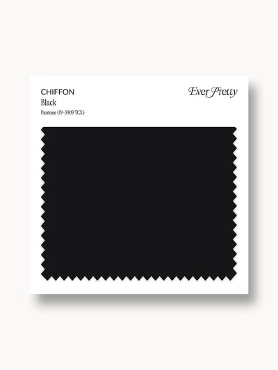 Ever-Pretty Chiffon Swatch Black