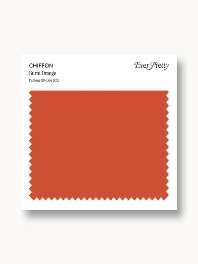 Ever-Pretty Chiffon Swatch Burnt Orange