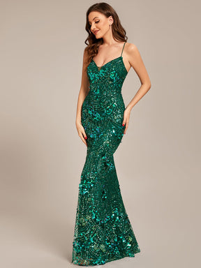 Custom Size Sequin Mermaid Lace-up Back Bodycon Prom Dress