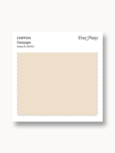 Ever-Pretty Chiffon Swatch Champagne