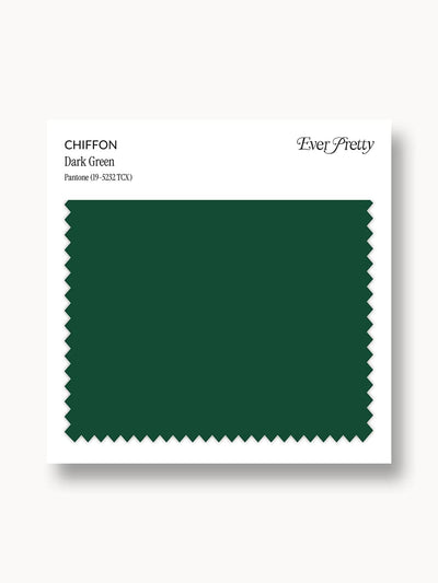 Ever-Pretty Chiffon Swatch Dark Green