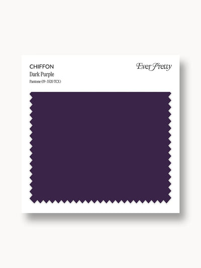 Ever-Pretty Chiffon Swatch Dark Purple