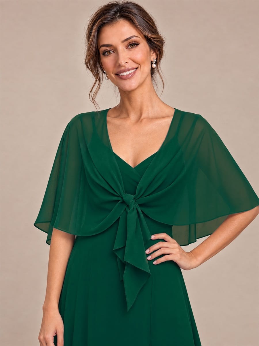 Contemporary Eveningwear Product Detail Design shawl #color_Dark Green