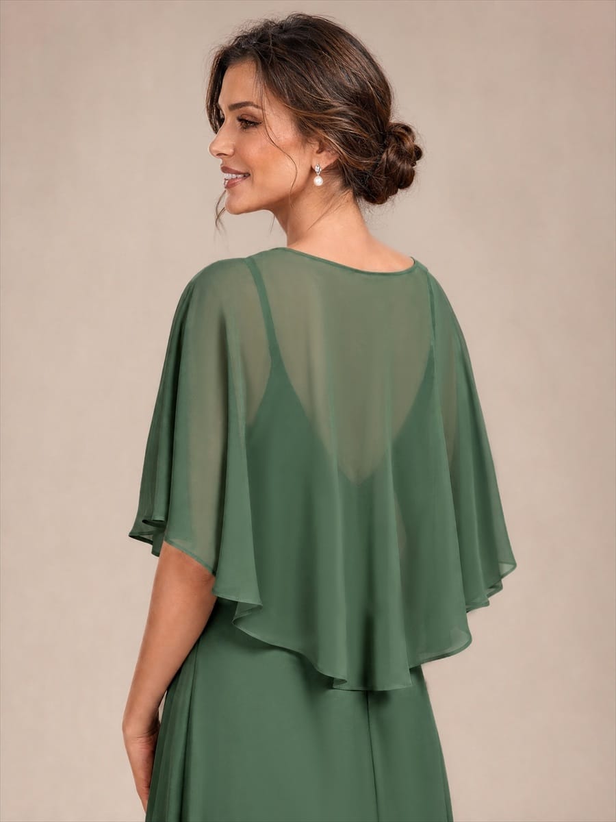 Contemporary Eveningwear Product Detail Design shawl #color_Eucalyptus Green