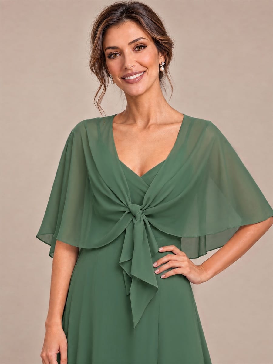 Contemporary Eveningwear Product Detail Design shawl #color_Eucalyptus Green