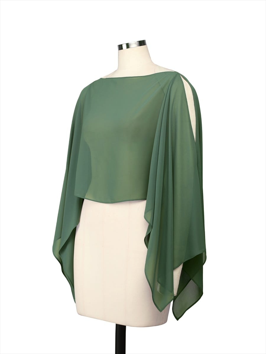 Contemporary Eveningwear Product Detail Design shawl #color_Eucalyptus Green