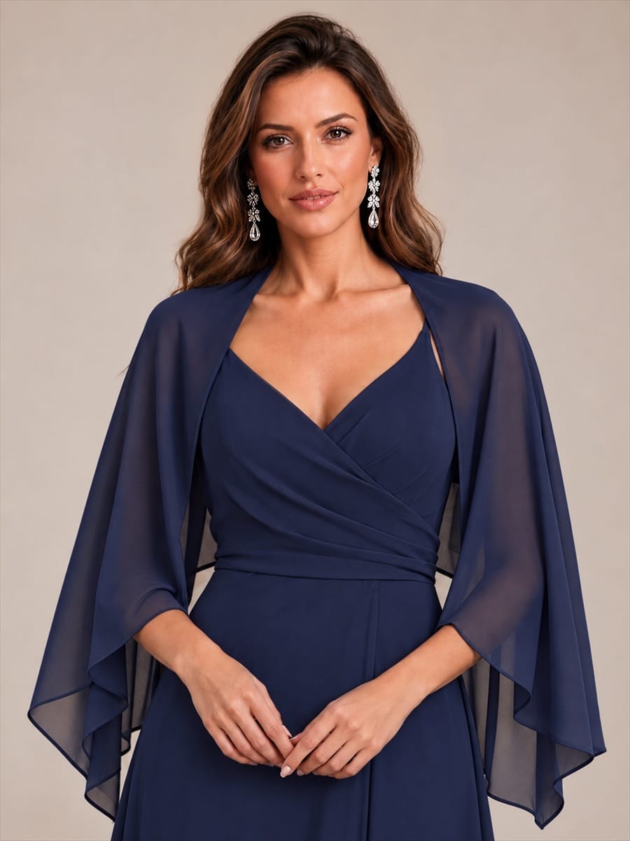 Contemporary Eveningwear Product Detail Design shawl #color_Navy Blue