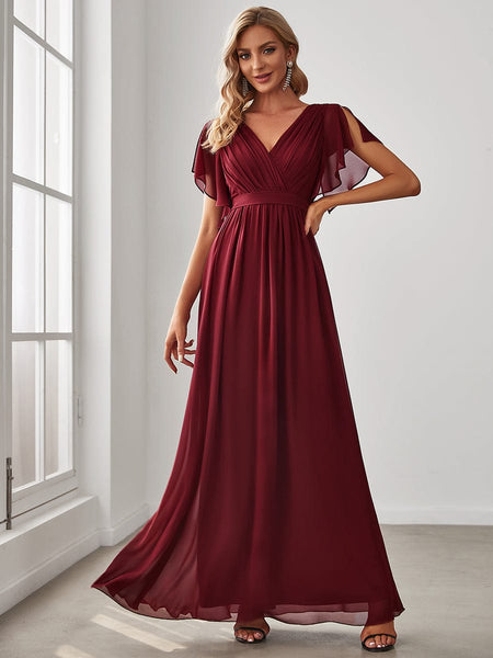 Burgundy Mismatched Bridesmaid Dresses - Ever-Pretty UK