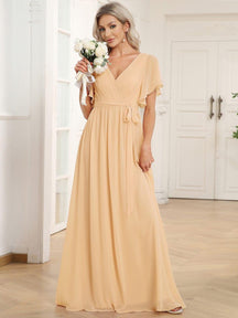 Top Picks Champagne Bridesmaid Gowns #style_EE0164ACH