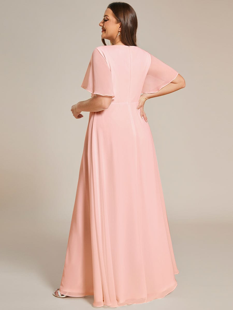 Pink Chiffon Bridesmaid Dresses #style_EE01960PK