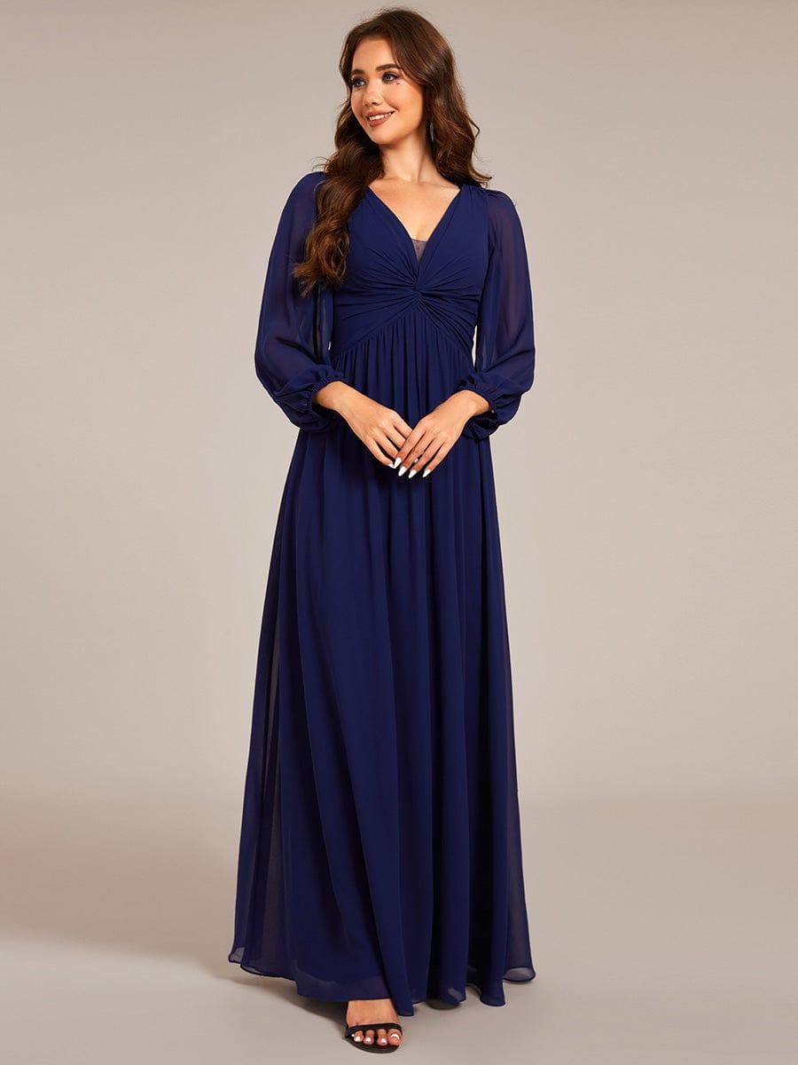ever TRU|V-Neck Twist Front Long Sleeve Chiffon Evening Maxi Dress - Ever-Pretty UK ever TRU|V-Neck Twist Front Long Sleeve Chiffon Evening Maxi Dress - Ever-Pretty UK