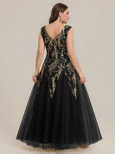 pretty FREYA|Plus Size Embroidered Sequin Cap Sleeve Dress