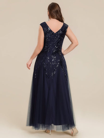 pretty FREYA|Plus Size Embroidered Sequin Cap Sleeve Dress