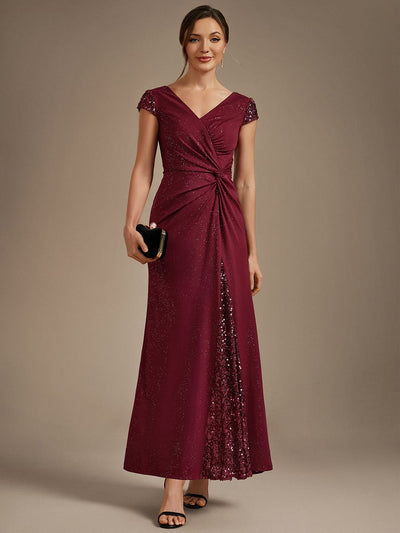 ever KAIA|Knotted Knit Cap Sleeve Dress
