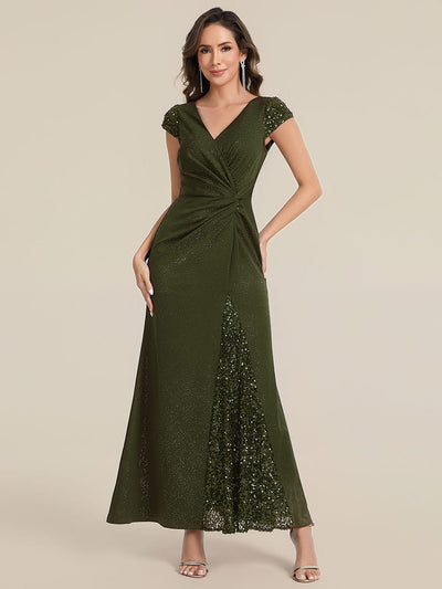 ever KAIA|Knotted Knit Cap Sleeve Dress