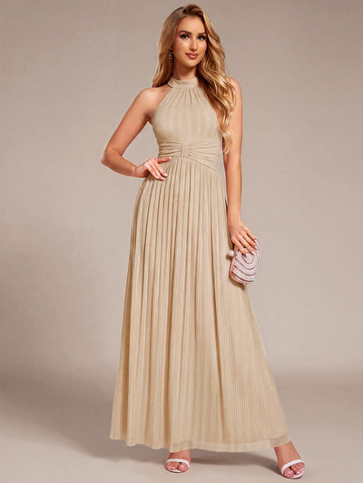 ever EVERLAINE|Sparkle Halter Neck Formal Evening Dress with A-line Silhouette