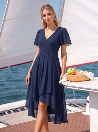 cute flowy dresses Udeniy Womens Causal Summer Short Sleeve Long Ruffle Dresses Vacation Beach Dresses Bohemian Maxi Dress A-Black : Clothing, Shoes & Jewelry Type:Junior Bridesmaid Surplice day comfort Brown Ruched Dress |