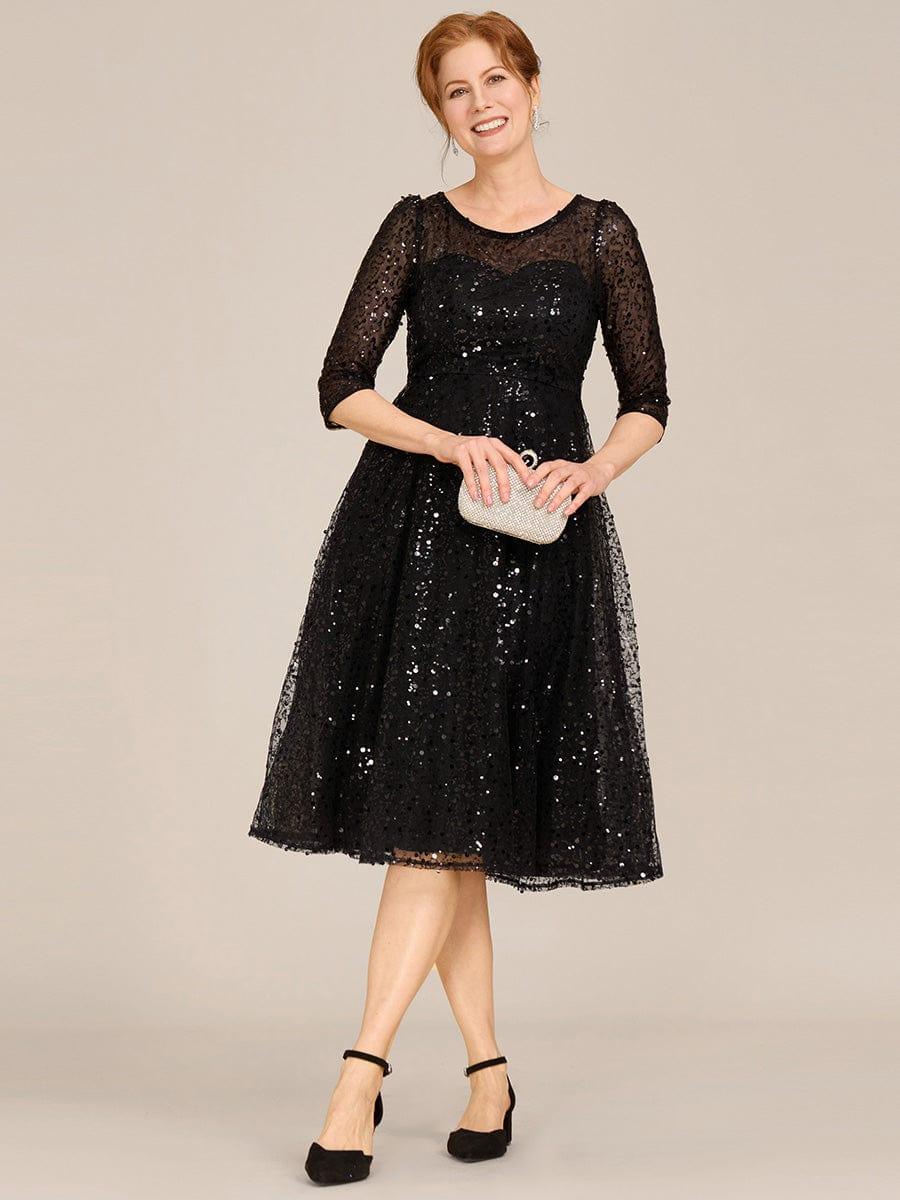 Stunning Sequin A-Line Midi Dress for Mother of the Bride - Ever-Pretty UK Stunning Sequin A-Line Midi Dress for Mother of the Bride - Ever-Pretty UK