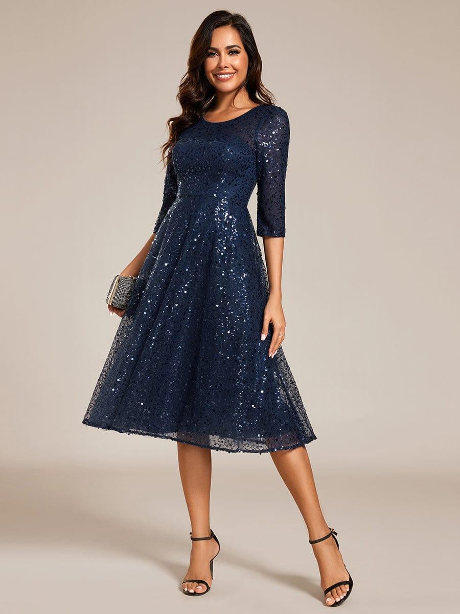 a line midi dress for wedding guest Sleeveless Deep V-Neck Pleated A-Line line silhouette create a flattering and feminine look Elegant A-Line Polyester Midi Semi-Formal