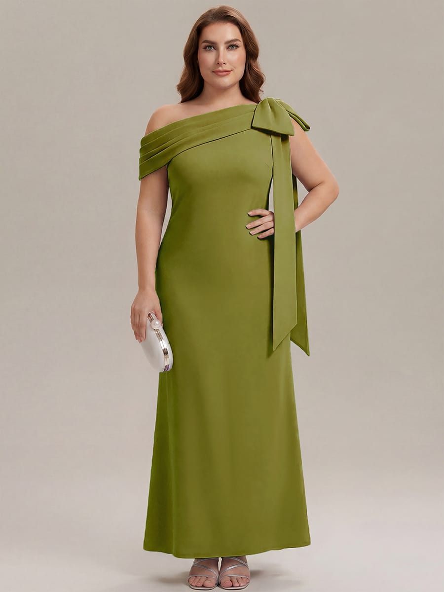 Bow Knit Sleeveless Dress #color_Citron