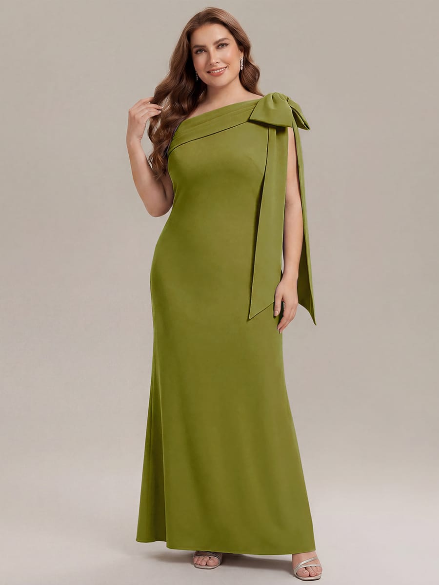 Bow Knit Sleeveless Dress #color_Citron
