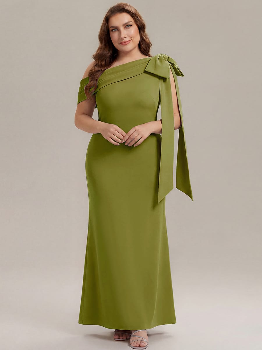 Bow Knit Sleeveless Dress #color_Citron