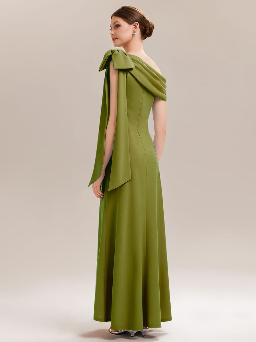 Bow Knit Sleeveless Dress #color_Citron