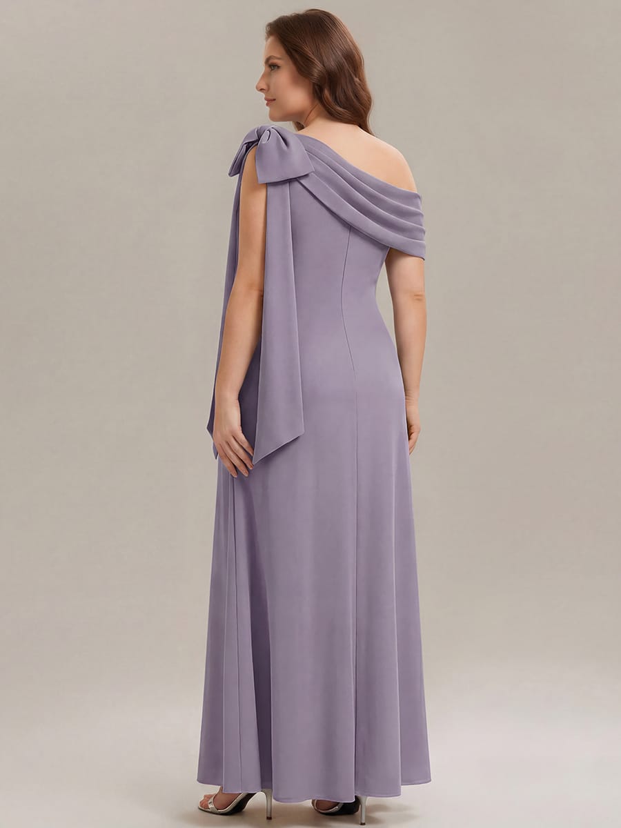 Bow Knit Sleeveless Dress #color_Frosted Lilac