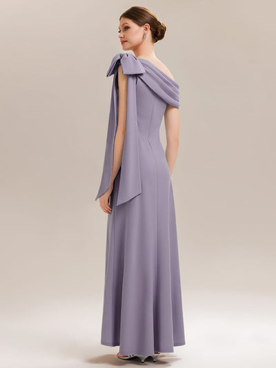 ever NOIR|Bow Knit Sleeveless Dress
