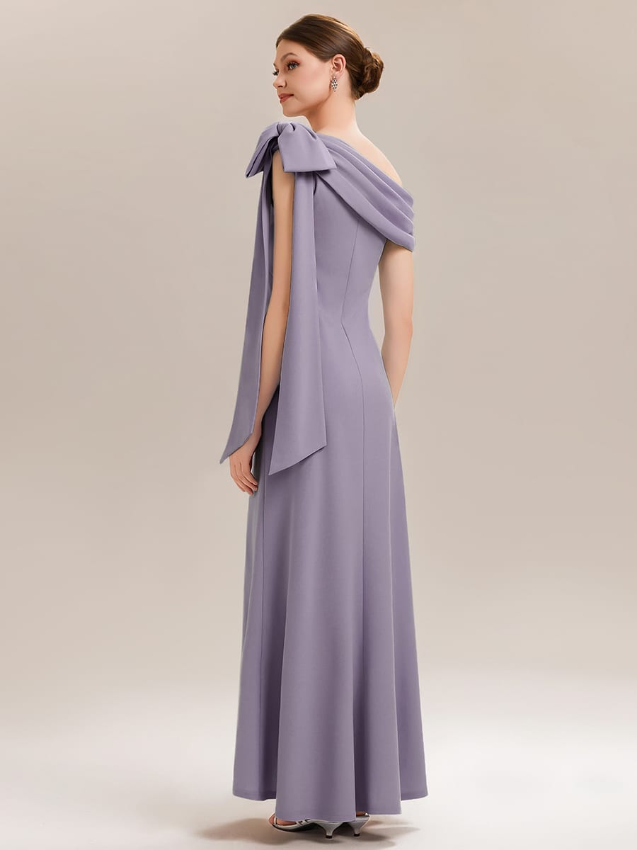 Bow Knit Sleeveless Dress #color_Frosted Lilac