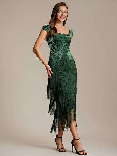 ever LUMINE|See-through Sequin Sleeveless Dress